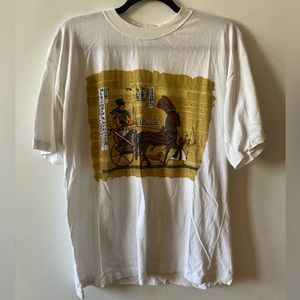 Vintage Egyptian T Shirt White Men’s Size Large
